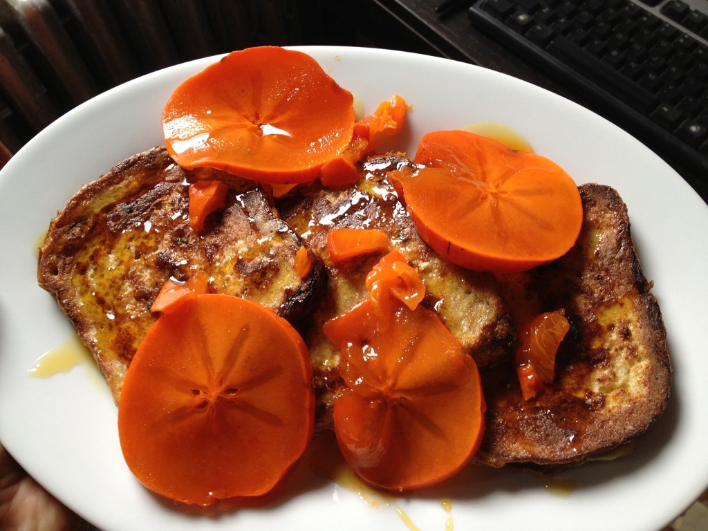 Persimmon french toast