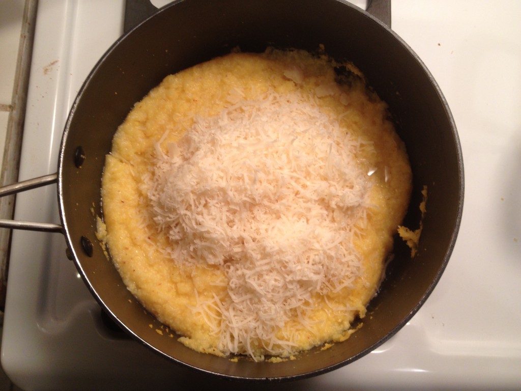 Polenta and cheese