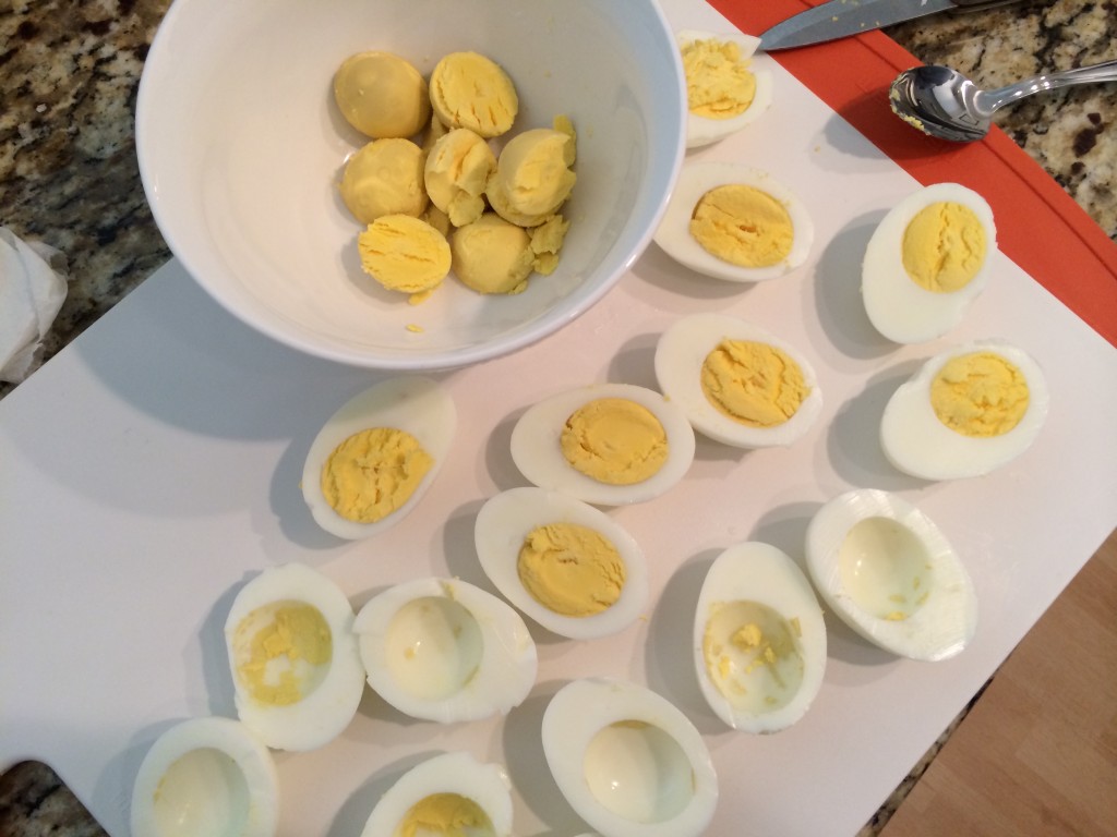 pop out the egg yolks