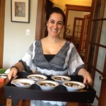 Beata serving Ash Reshteh on New Year’s Day open house