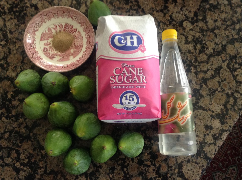 Ingredients for Persian Fig Jam, Moranbah Anjeer | BeatsEats.com