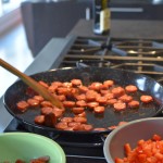 Sauteing Chorizo