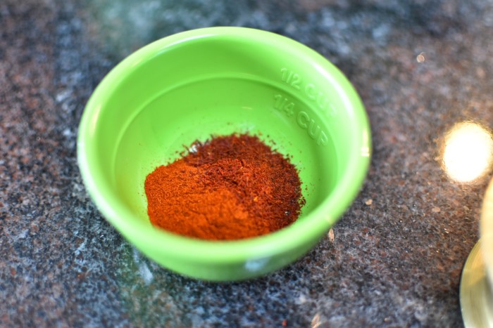 Ground spices of paprika and saffron | BeatsEats.com