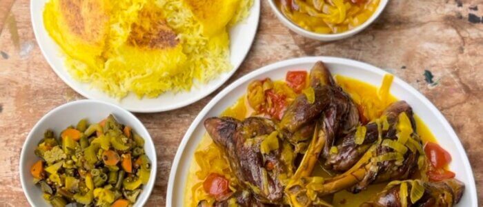 Persian Style Saffron Braised Lamb Shank on BeatsEats.com