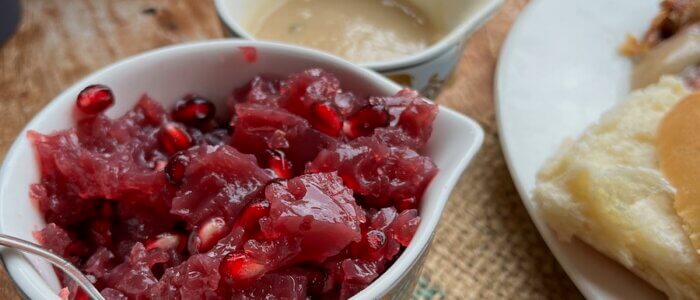 No added sugar - Thanksgiving pomegranate sauce